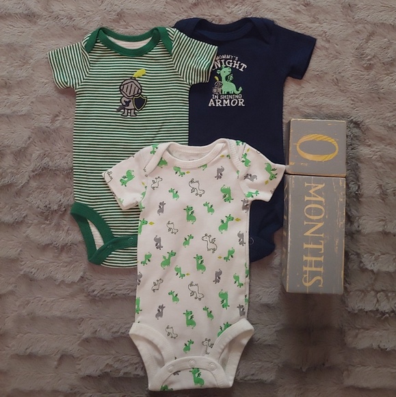dark green baby onesie